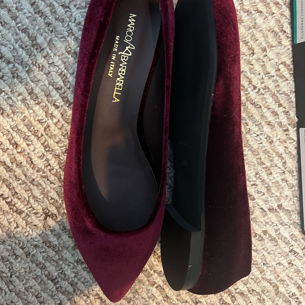 Marco Barbabella velvet ballet flats